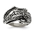 thumbnail image 1 of Stainless Steel Antiqued Alligator Ring, 1 of 8