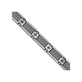 thumbnail image 1 of Stainless Steel Antiqued Brushed CZ Bracelet, 1 of 3