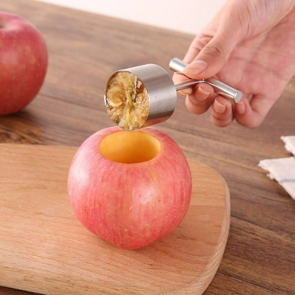 Stainless Steel Apple Corer under $5! Cagogo Stainless Steel Fruit Corer, Apple Pear Corer Remover, Multi-Function Kitchen Corer Tool, Pineapple Potato Vegetable Core Separator, Easy Clean Fruit