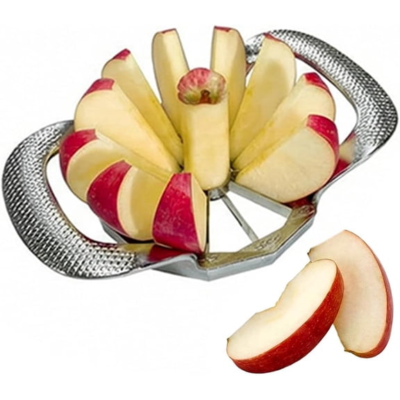 Stainless Steel Apple Corer & Slicer  8 or 12 Sharp Blades, Easy-to-Use Fruit Prep Tool, Time-Saving Kitchen Gadget for Home Use