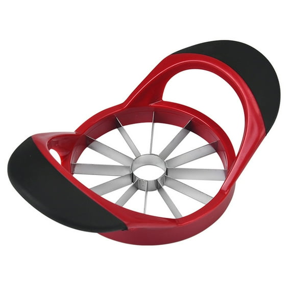 Stainless Steel Apple Cutter And Corer For Fruit Slicing Kitchen Gadget With 12 Blades Easy To Clean Safe For Apples Pears Peaches Efficient Food Preparation Tool