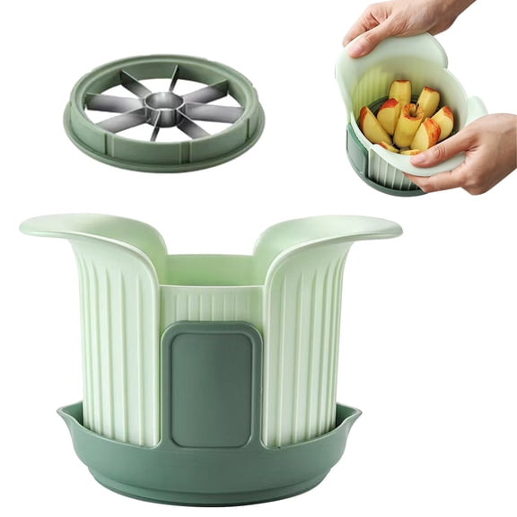 Stainless Steel Apple Cutter, Slices Slicer for Pear, Mango, Tomato, Fruit and Vegetable Cutter, Quick Segmentation Tool, Pulp Remover Wedger Slicer for Slicing Seeding Tomatoes Fruits Vegetables