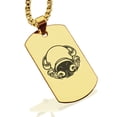 thumbnail image 1 of Stainless Steel Aquarius Zodiac (Water Bearer) Dog Tag Pendant Necklace, 1 of 3