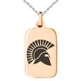 thumbnail image 1 of Stainless Steel Ares Greek God of War Engraved Small Rectangle Dog Tag Charm Pendant Necklace, 1 of 1