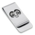 thumbnail image 1 of Stainless Steel Aries Zodiac (Ram) Classic Slim Money Clip Credit Card Holder, 1 of 2