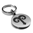 thumbnail image 1 of Stainless Steel Aries Zodiac Sign (Ram) Round Medallion Keychain Circle Ring, 1 of 2