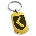 thumbnail image 1 of Stainless Steel Arm Armor Leadership Coat of Arms Shield Engraved Dog Tag Keychain Keyring, 1 of 1