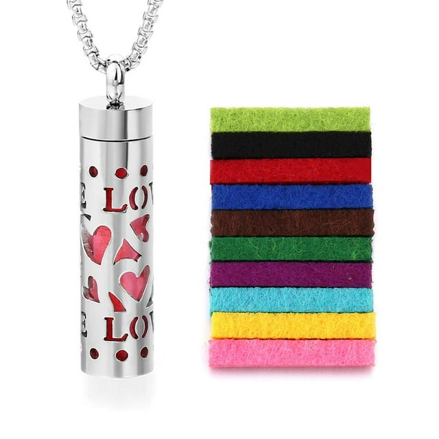 Stainless Steel Aroma Necklace - Elegant Design, Rust-Resistant, Perfect for Couples and Gifts