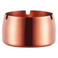 thumbnail image 1 of Stainless Steel Ashtray Medium Rose Gold office supplies, 1X Ashtray Office&Craft&Stationery, Gold, 1 of 1