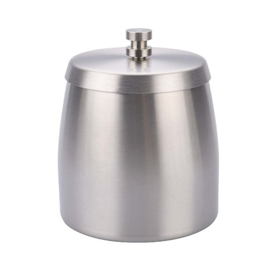 Stainless Steel Ashtray with Lid Creative Gift (Small), Cigars Ashtray Stainless Steel Office Carrainproof