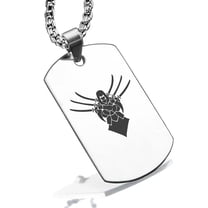 Stainless Steel Assassin Fantasy Class Dog Tag Pendant Necklace
