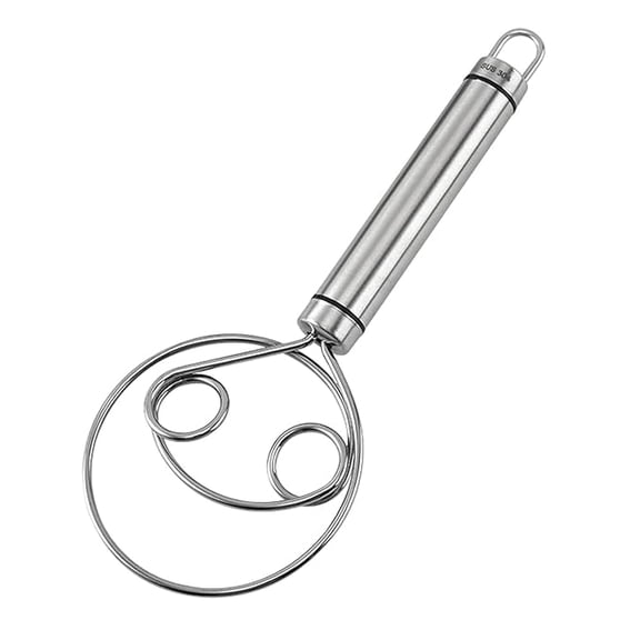 Stainless Steel Atta Kneader, Dough Maker, Flour Mixer, Bread Mixing Tool, Roti Atta Blender Beater Manual Flour Mixer for Egg, Bread, Cake, Pastry, Pizza Dough