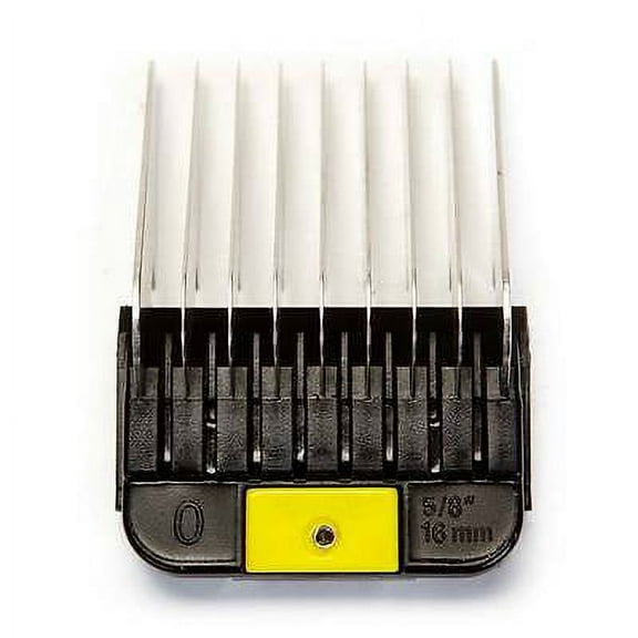 Stainless Steel Attachment Clipper Combs for Dogs Dog Grooming Kit Available (0 = 5/8 Inch - Yellow)
