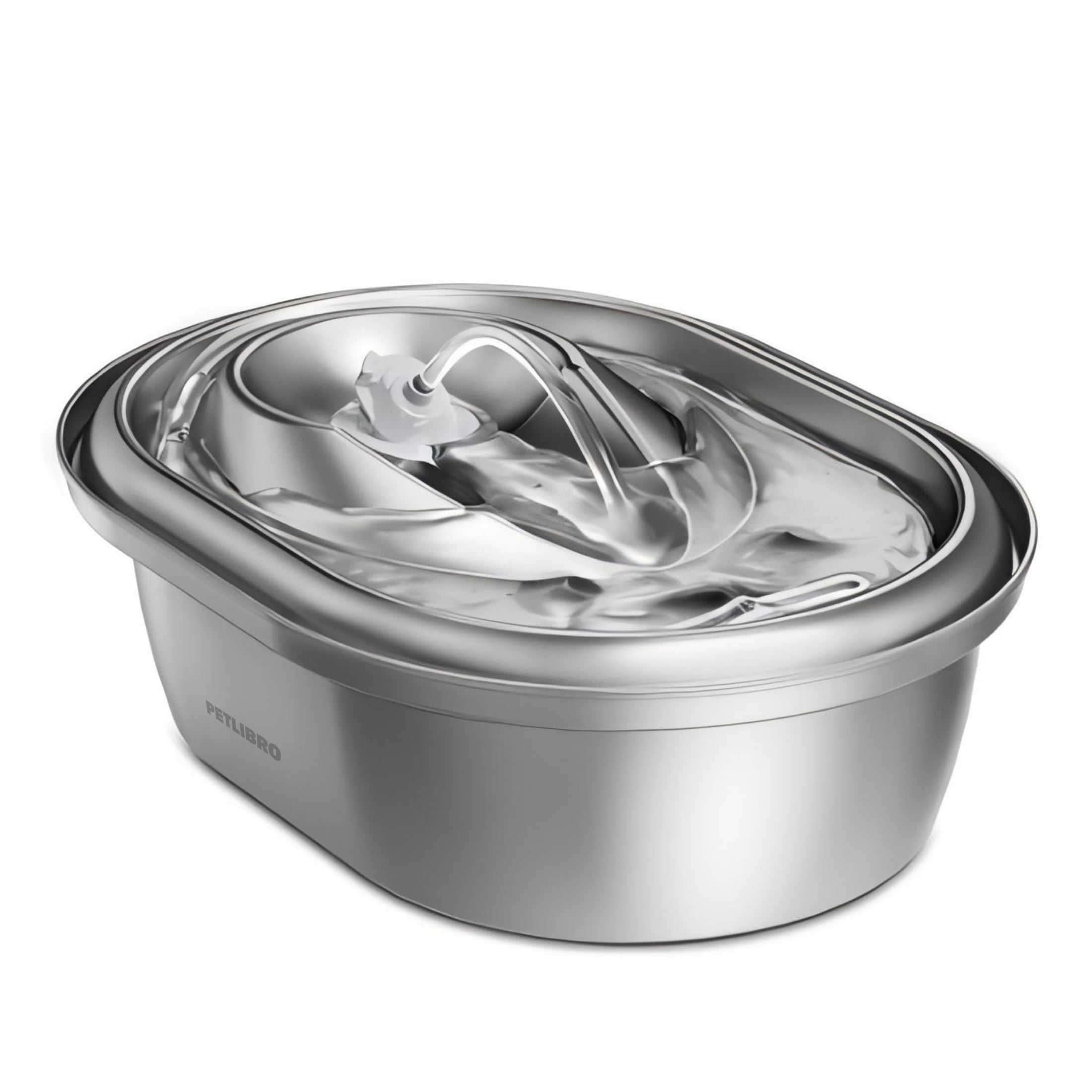 Petlibro 2L Stainless Steel Cat Water Fountain – Food-Grade Automatic Water Dispenser for Cats and Dogs, Indoor Pet Water Fountain