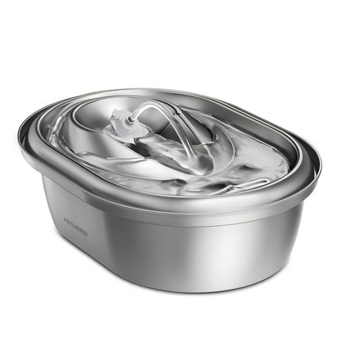 Petlibro 2L Stainless Steel Cat Water Fountain – Food-Grade Automatic Water Dispenser for Cats and Dogs, Indoor Pet Water Fountain