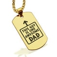thumbnail image 1 of Stainless Steel Awesome Dad Dog Tag Pendant Necklace, 1 of 3