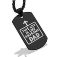 thumbnail image 1 of Stainless Steel Awesome Dad Dog Tag Pendant Necklace, 1 of 3