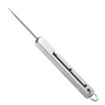 thumbnail image 1 of Stainless Steel Awl Tool with Retractable Needle and Hanging Ring for Leather Craft Sewing Bookbinding DIY Projects, 1 of 4