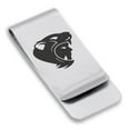 thumbnail image 1 of Stainless Steel Aztec Jaguar Warrior Champion Classic Slim Money Clip Credit Card Holder, 1 of 2