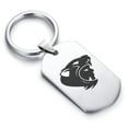 thumbnail image 1 of Stainless Steel Aztec Jaguar Warrior Champion Dog Tag Keychain Circle Ring, 1 of 2