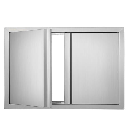 Stainless Steel BBQ Access Door 28x19 Inch - Flush Mount for Outdoor Kitchen, Grill Island & Cabinet