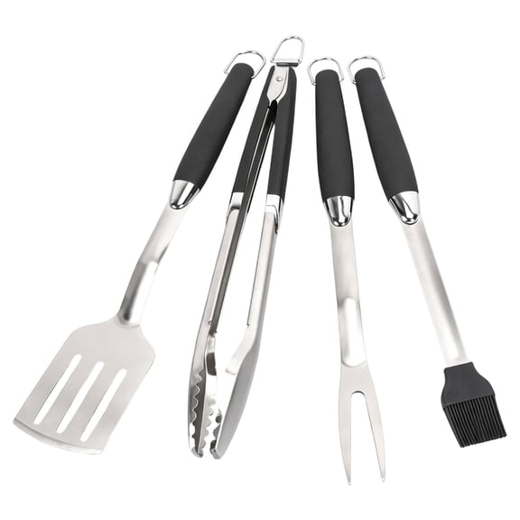 Stainless Steel BBQ Accessories For Grilling Enthusiasts And Backyard Chefs Barbecue Utensils With Ergonomic Handle