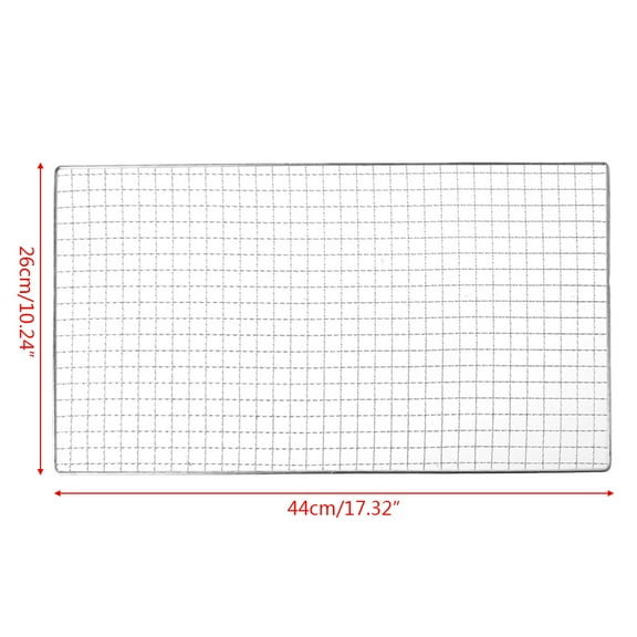 Stainless Steel BBQ Barbecue Grill Grilling Mesh Wire Net Outdoor Cooking 3 Size