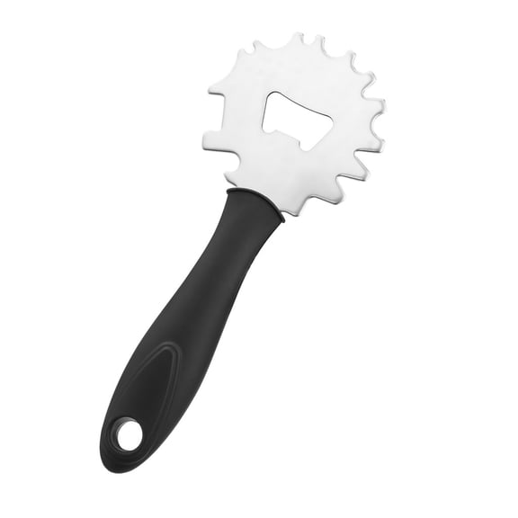Stainless Steel BBQ Grill Cleaning Brush Scraper, Metal Grilling Smoker Rack Tool with Opener, Heavy-Duty Outdoor Cooking Equipment for Home