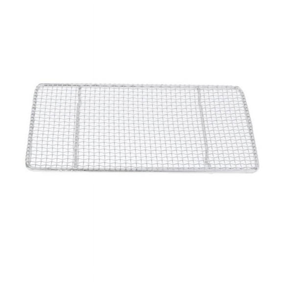 Stainless Steel BBQ Grill Wire Mesh Net Grate Rack Heat Resistance Nonstick - Silver, Rectangle