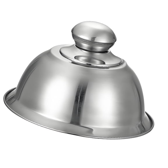 Stainless Steel BBQ Grills Lid With Ergonomic Handle Cloche Basting Cover Cheese Melting Dome For Indoor And Outdoor Use