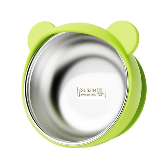 Stainless Steel Baby Feeding Bowls 2-in-1 Design with Secure Suction Base for Toddler Meals Snacks and Soups