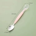 thumbnail image 1 of Stainless Steel Baby Spoons, Double Headed Feeding Spoon Set, 19.5cm Silicone & Stainless Steel for Purees, Snacks & Baby Feeding Spoons, 1 of 2