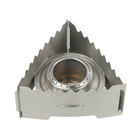 Stainless Steel Backpacking Stove Compact Burner For Outdoor Camping Hiking Picnic