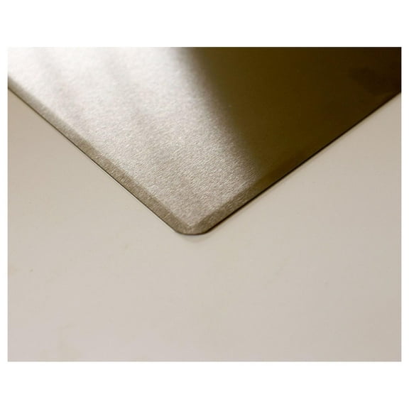 Stainless Steel Backsplash, 30" x 24", with Formed Edges