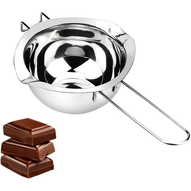 Stainless Steel Bain Marie Bowl, Double Bain Marie Boilers 400ML with