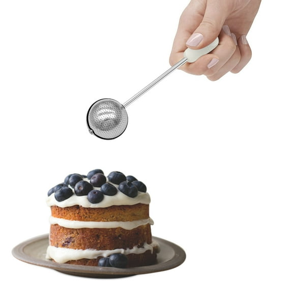 Stainless Steel Baker s Dusting Wand, Sugar Powder Spoon for Flour Dusting, Baking Tool, 1 Piece