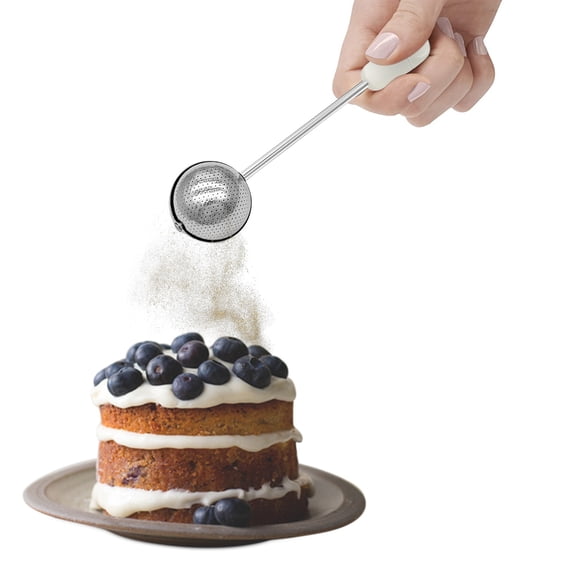 Stainless Steel Baker's Dusting Wand for Sugar, Flour, Spices, Powder Dusting Spoon for Baking, Coffee, Dessert & Kitchen Decorating