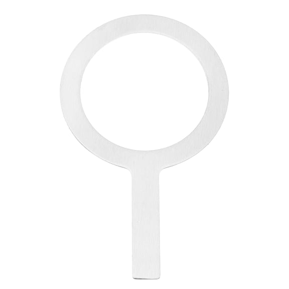 Stainless Steel Baking Cup Ring, Tea Cups Gasket 95mm Milk Coffee Rim Covers for DIY Milk Tea Dessert Brulee Coffee Making, Silver Tone