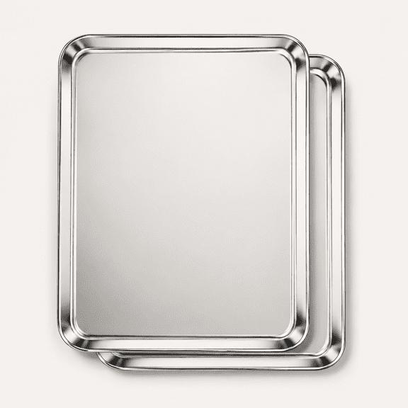 Stainless Steel Baking Half Sheet Set of 2, Heavy Duty