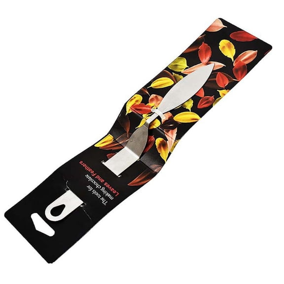 Stainless Steel Baking Leaf Spatula Baking Utensils Equipment for Children Adults Handmade Dessert Accessories