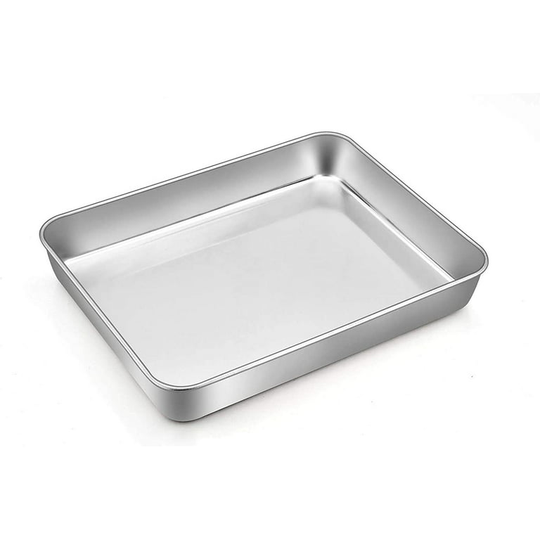 Stainless Steel Baking Sheet with Rack Set Tray Cookie Sheet & Oven Pan  31.5 x 24 x 2.5 cm, Non Toxic & Healthy, Rust Free & Less Stick, Sturdy,  Easy
