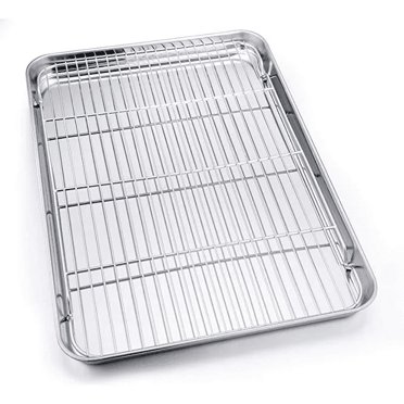 6-Tier Stainless Steel Baking Sheet Rack | Commercial Kitchen Pan Organizer 21x13x18 Inches | 44 Lbs Per Tier Capacity