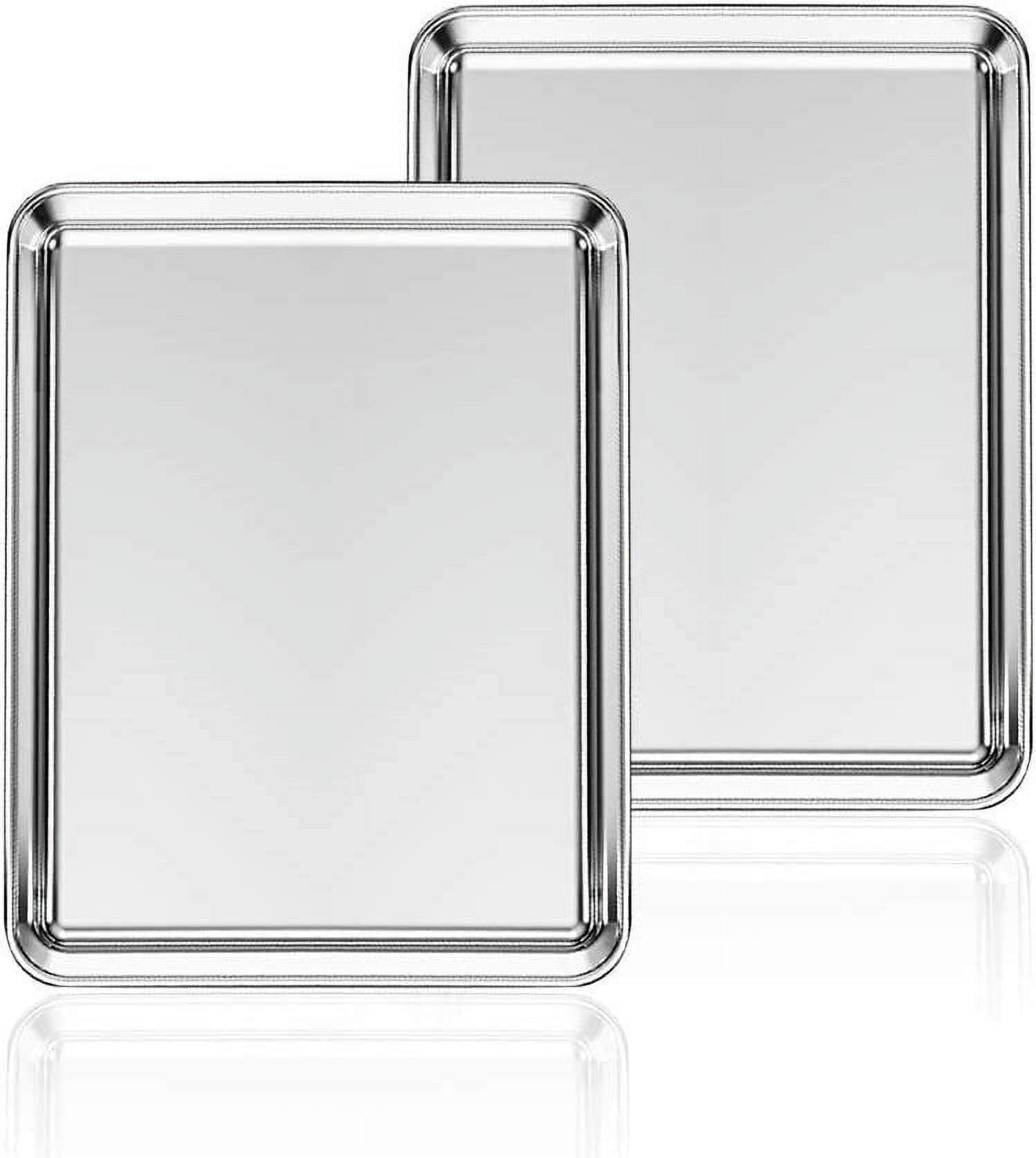 Baking Sheet and Rack Set, GoXteam Stainless Steel Cookie Sheet