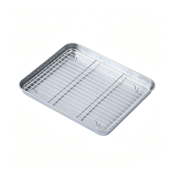 Stainless Steel Baking Sheet with Removable Rack, Heavy Duty Oven Tray ...