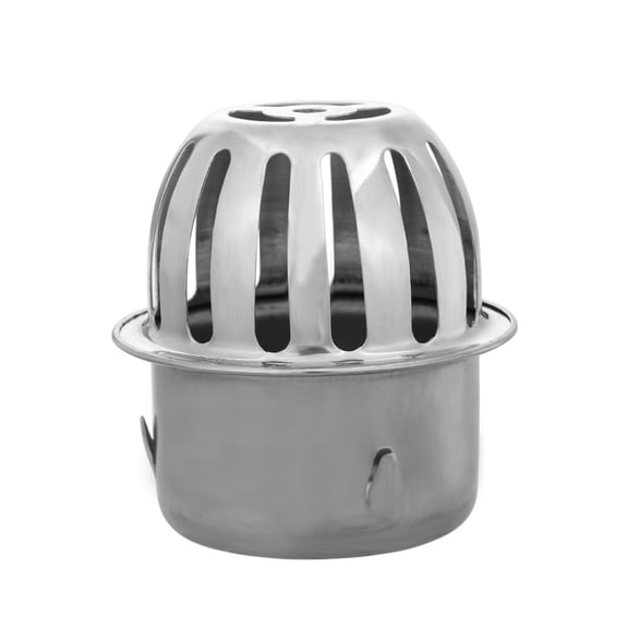 Stainless Steel Balcony Floor Drain Round Anti-Blocking Water Draining Ground Leakage for Home (75mm)