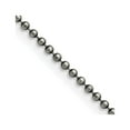 thumbnail image 1 of Stainless Steel Ball Beaded Chain Styles Necklace Chisel Antiqued 2 mm 30 inch, 1 of 4