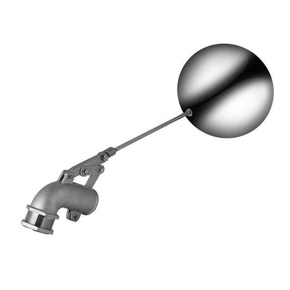 Stainless Steel Ball Float Valve Water Ball Cock Tank Liquid Level Metal Bends Float Valve DN15-DN50 ,Easy to Install