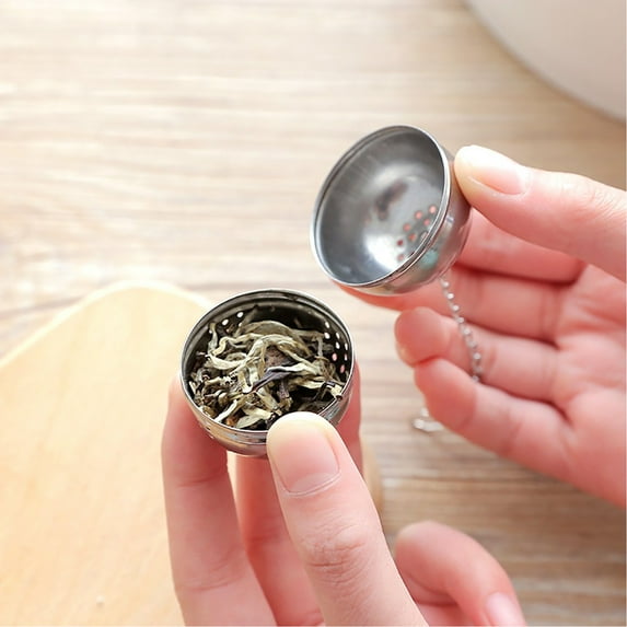 Stainless Steel Ball Shape Tea Infuser, Heavy Duty Ball Tea Infuser, Tea Leaf Filter with Handles, Filter Tea, 1 Pcs, 1.57x1.57"