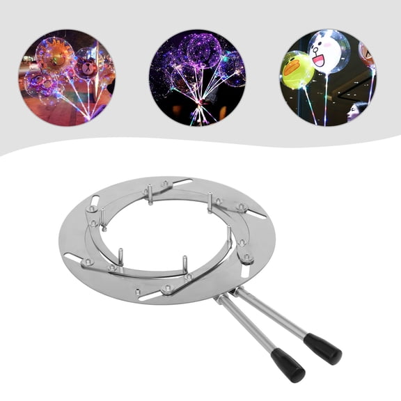 Stainless Steel Balloon Expander Tool Manual Operation, Smooth Edges, Rubber Handles for Latex Balloons (>18") & Bobo Balloons (>3.94")