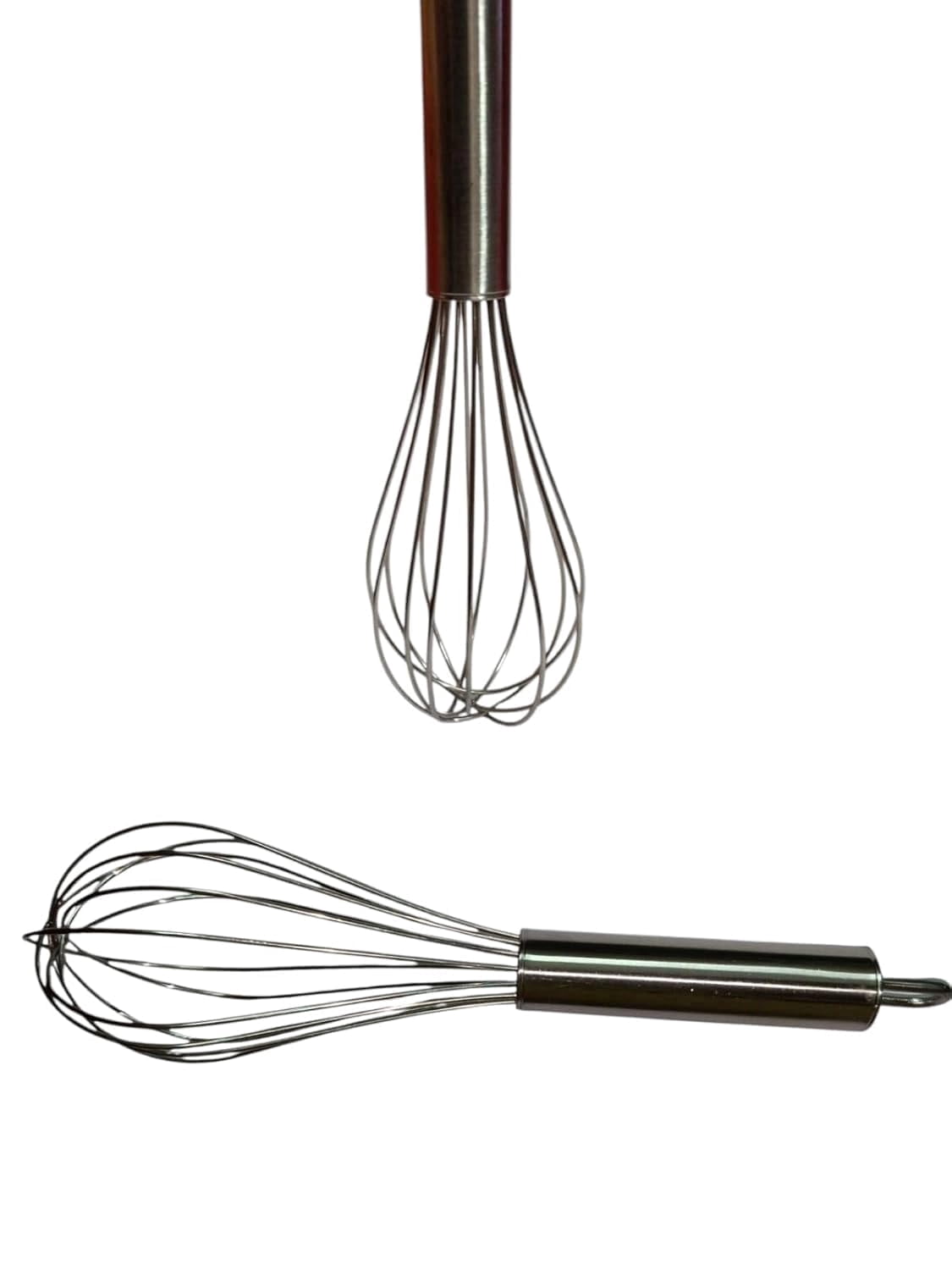 Stainless Steel Balloon Whisk – Multi-Use Hand Blender for Egg Beating, Blending, Stirring & Cooking – Durable Pipe Handle Kitchen Utensil Curd Beater (Silver), 1Pc, 20 cm